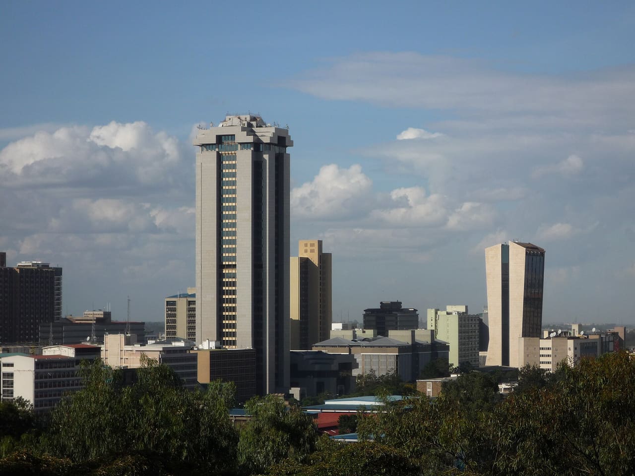 Nairobi skyline from Upperhill