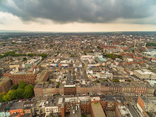Luftbild von Dublin, Irland