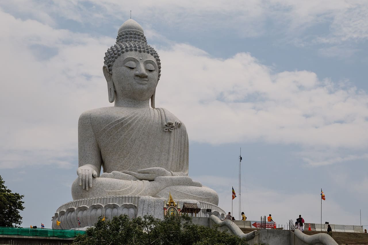 Phuket, Thailand: Prahputtamingmongkol Eaknakakeeree, also known as the big Buddha of Phuket