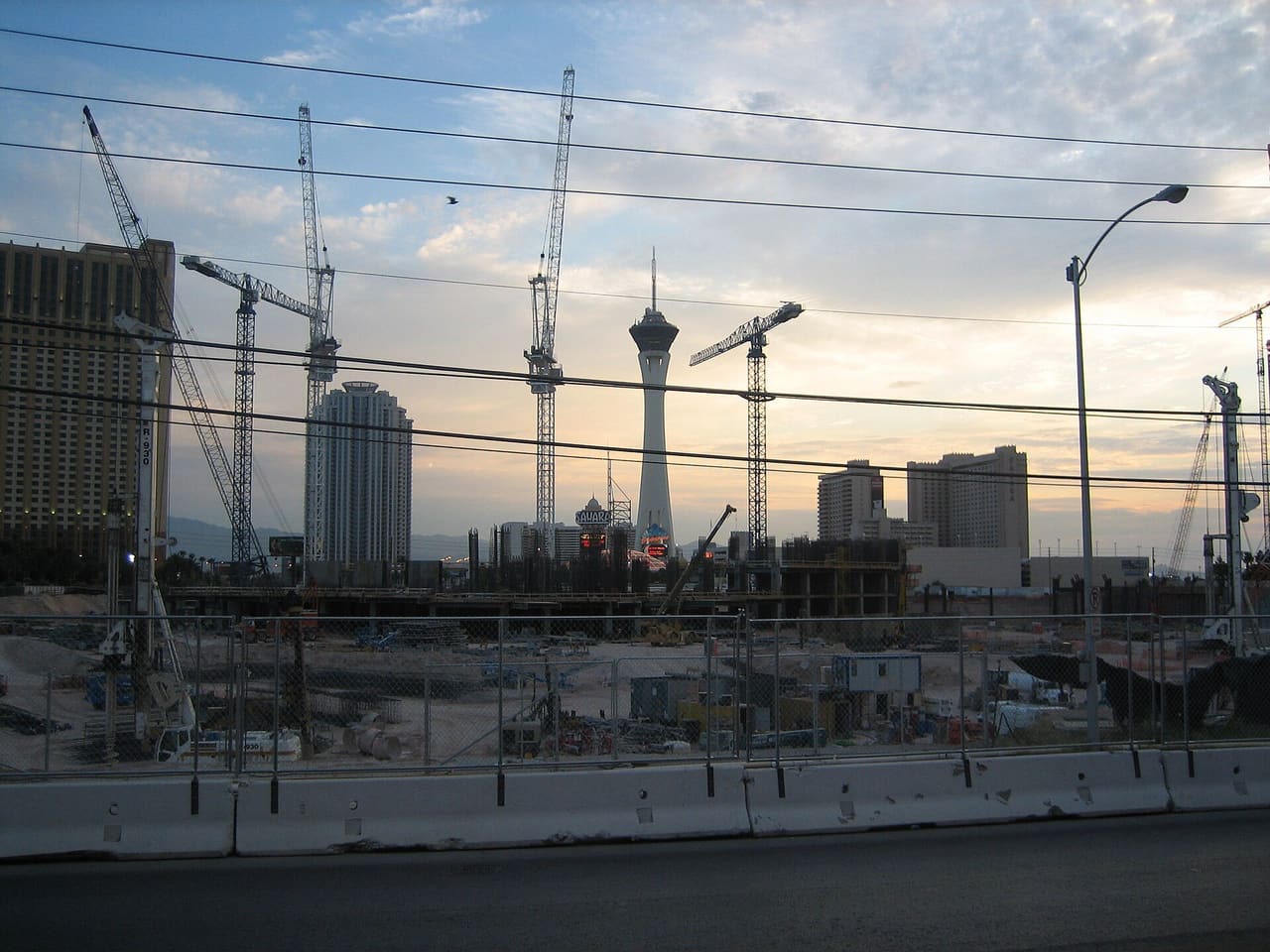 Construcción del Fontaineibleu en Las Vegas