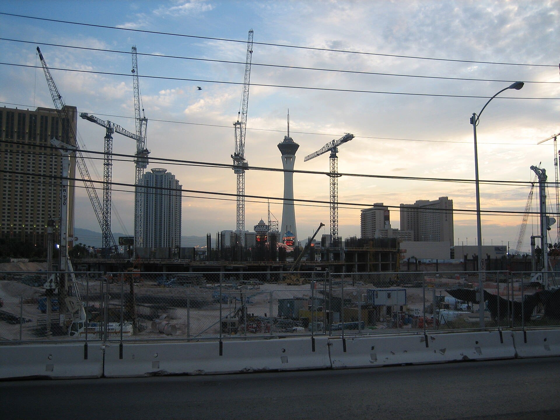 Construcción del Fontaineibleu en Las Vegas
