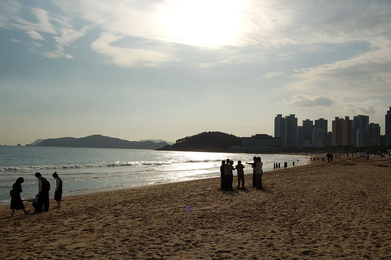 Haeundae beach, Busan, South Korea