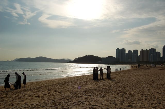 Haeundae beach, Busan, South Korea
