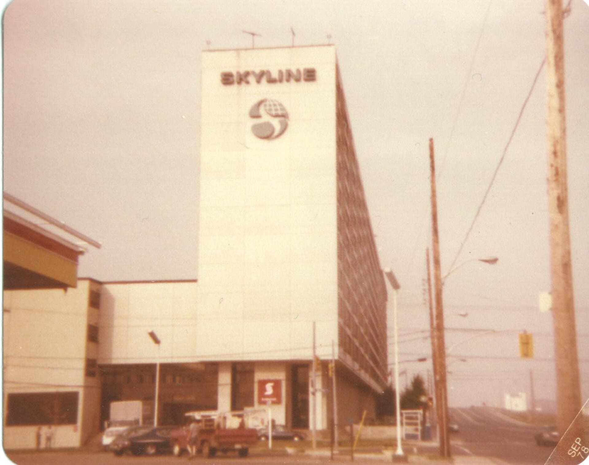 Skyline hotel, Toronto, Ontario in August 1978.