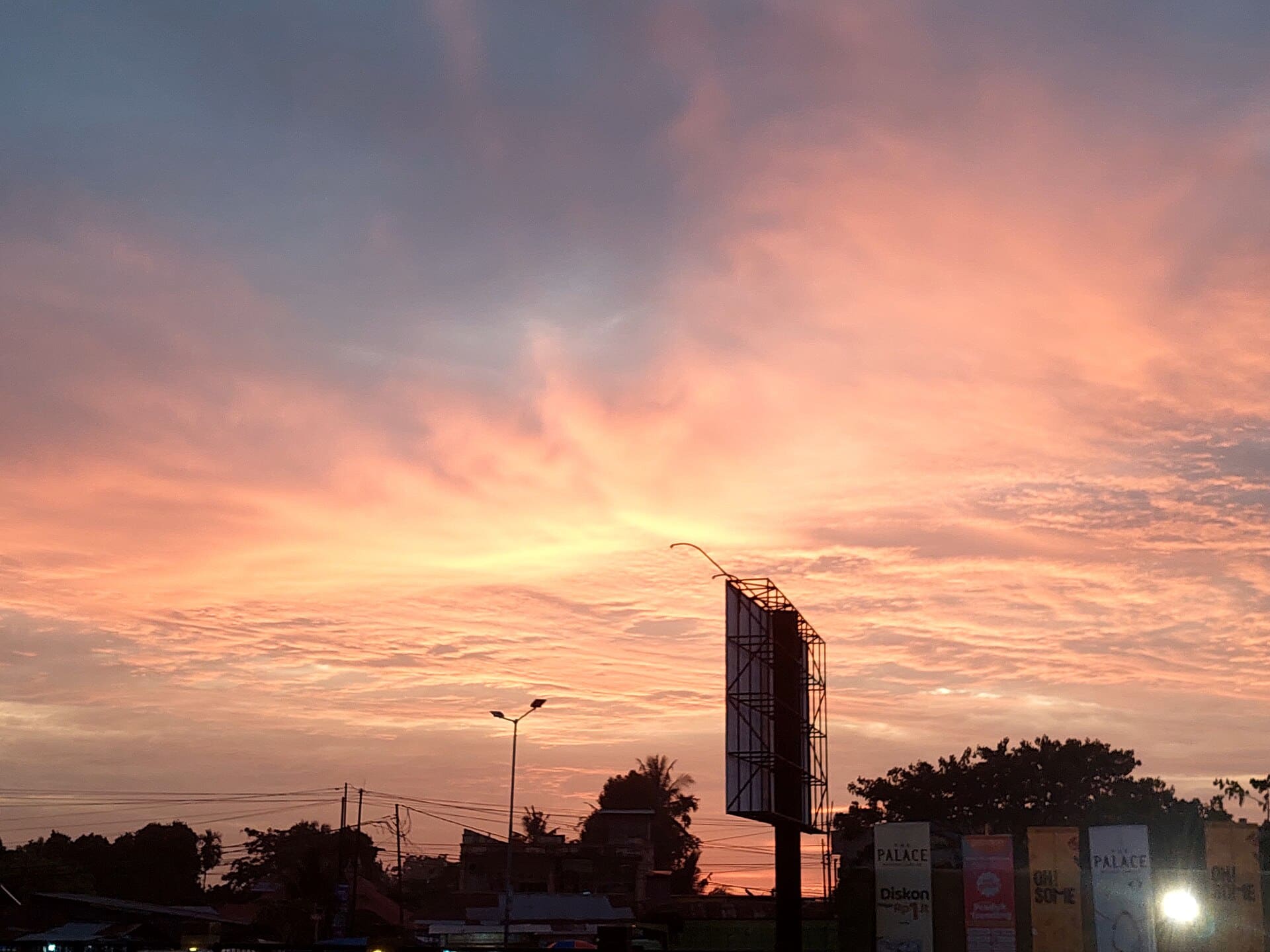 View of the Padang city skyline from Basko City Mall.