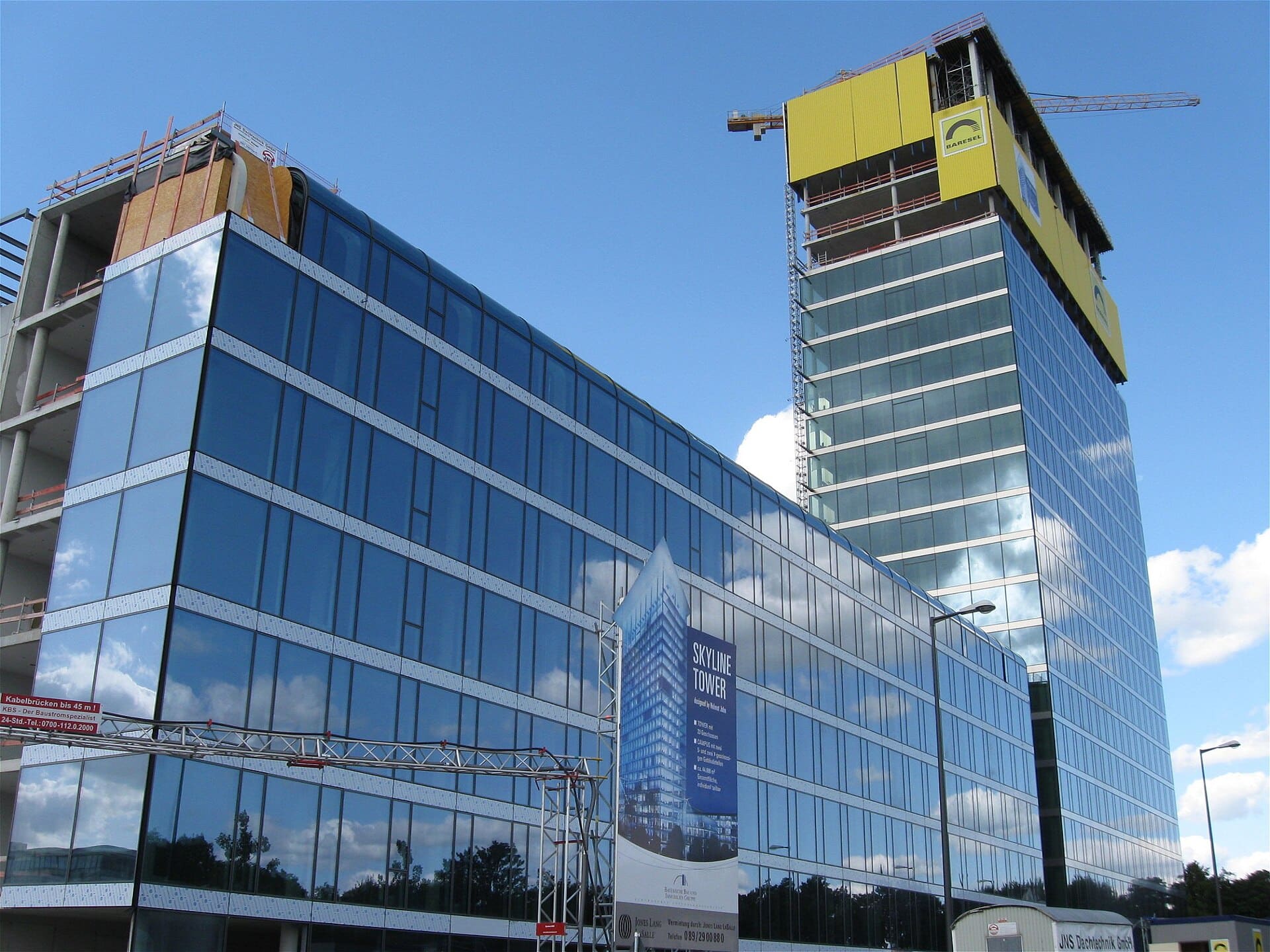 Skyline Tower, München, im Bau, Zustand 2009-08-29