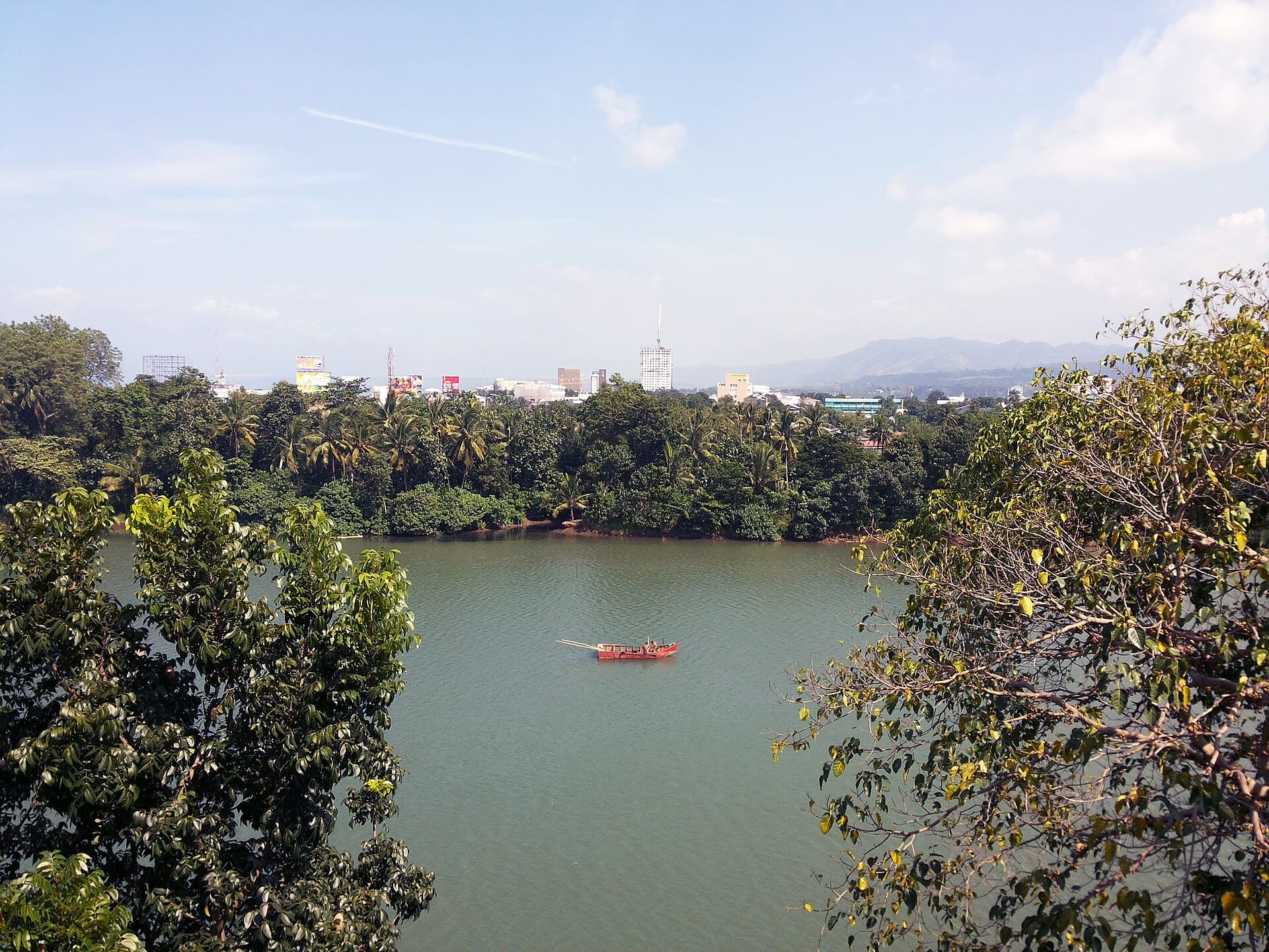 Shown is the skyline of Cagayan de Oro as of October 26, 2015 taken from Liceo de Cagayan University.
