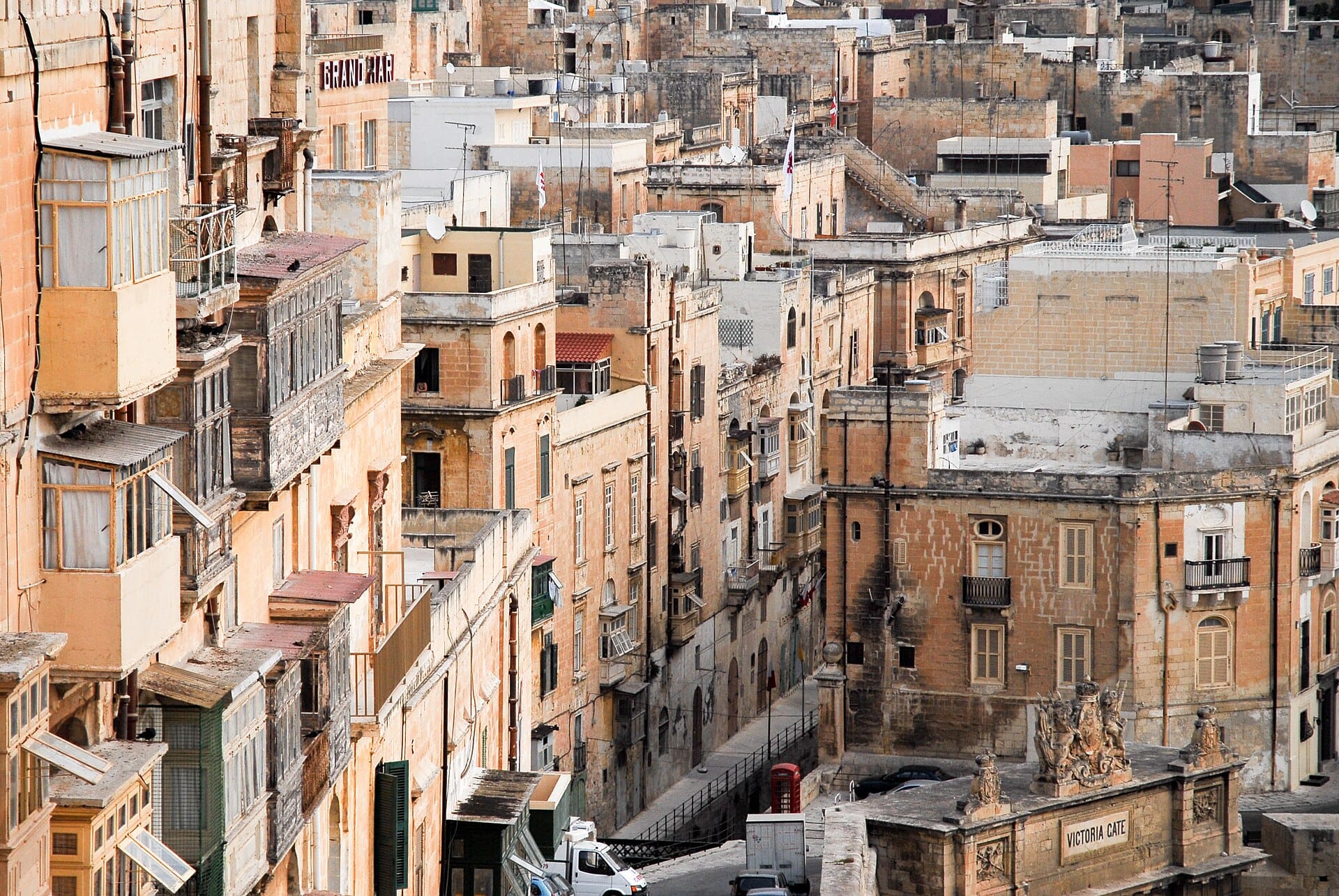 Cityscape of Valletta, Malta, Mediterranean Sea.