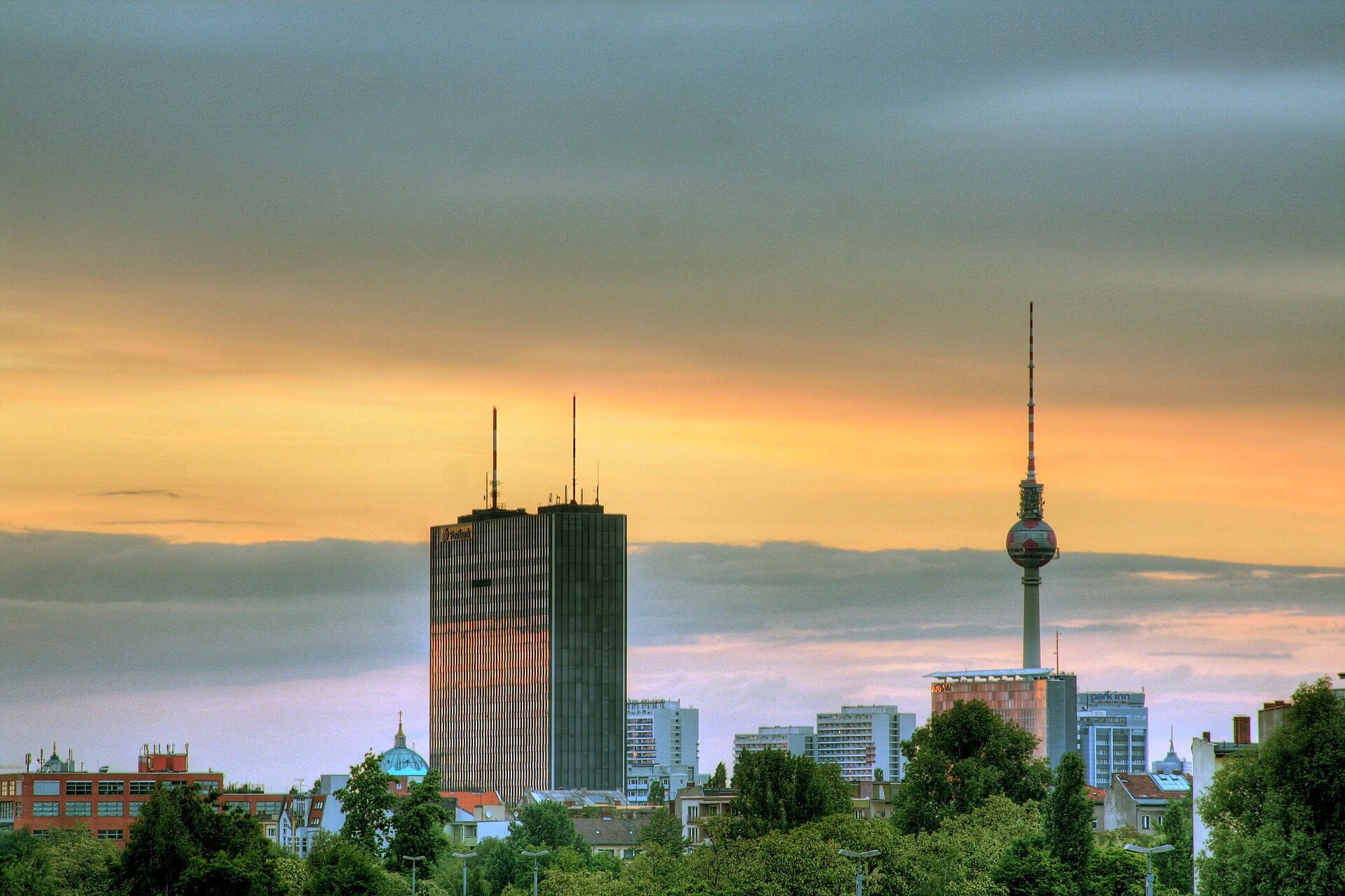 Sunset over Berlin