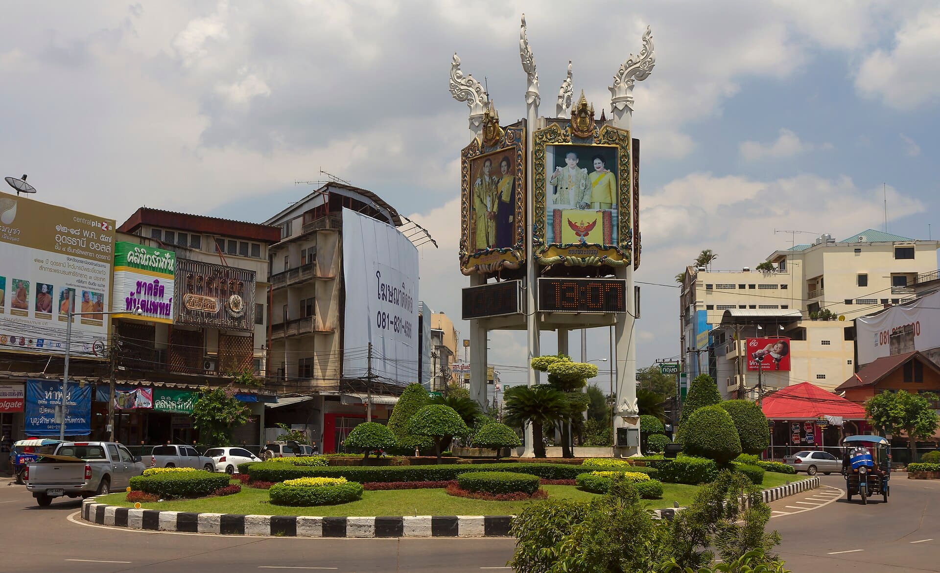 Clock Roundabout, Udon Thani, Thailand