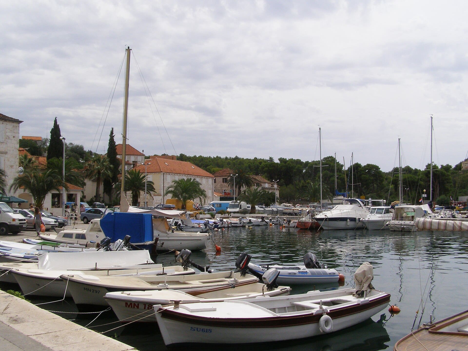 Port in Milna, Island of Brač, Croatia