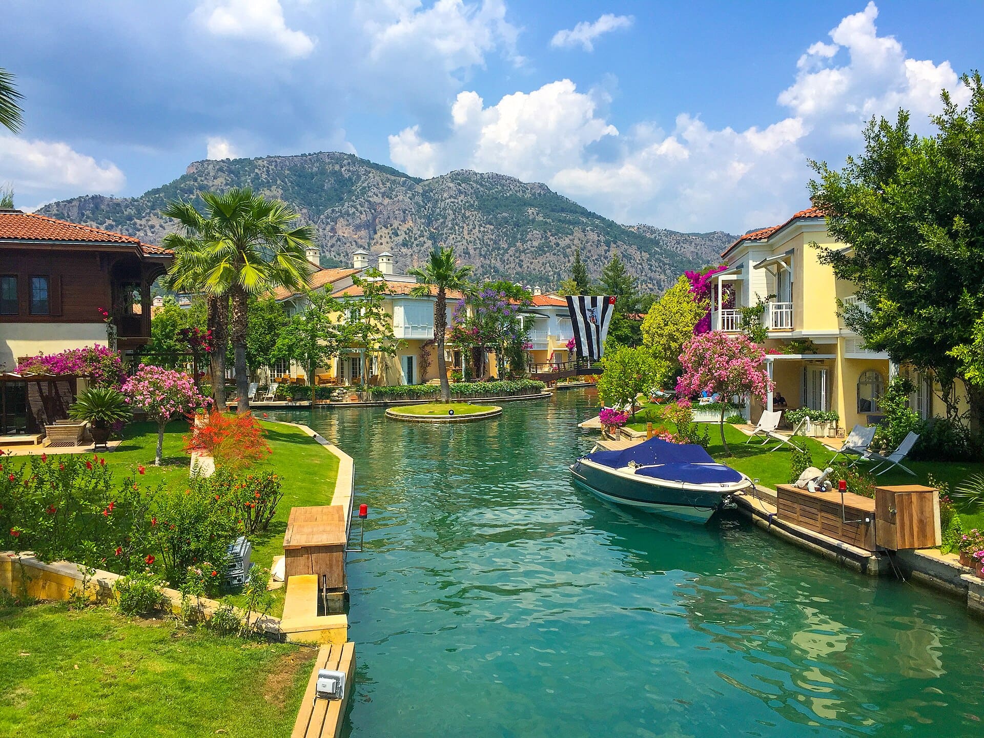 Göcek harbour residential area