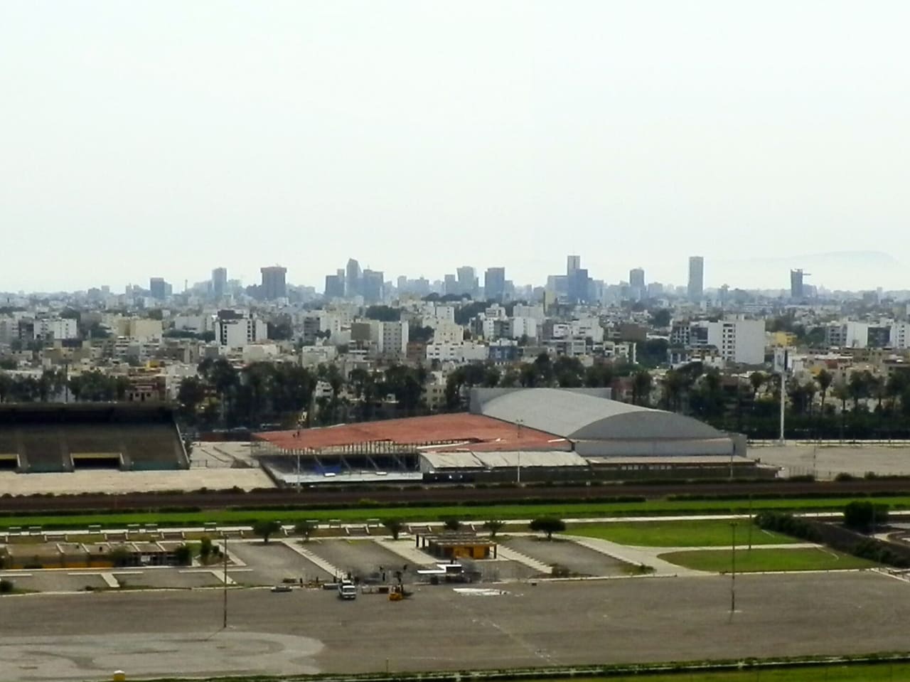 Skyline of Lima, Peru from Santiago of Surco.
