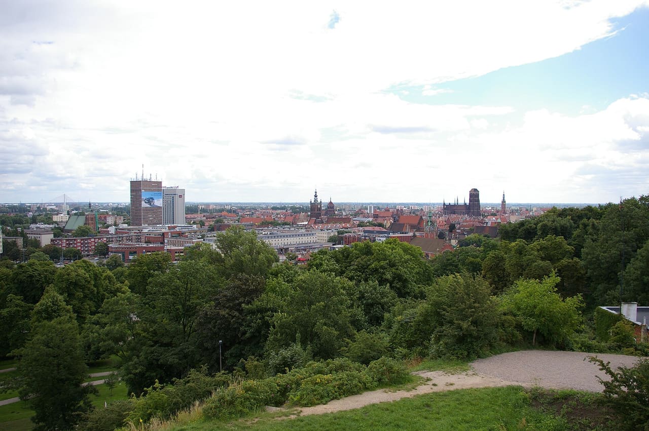 Gdańsk widziany z Góry Gradowej