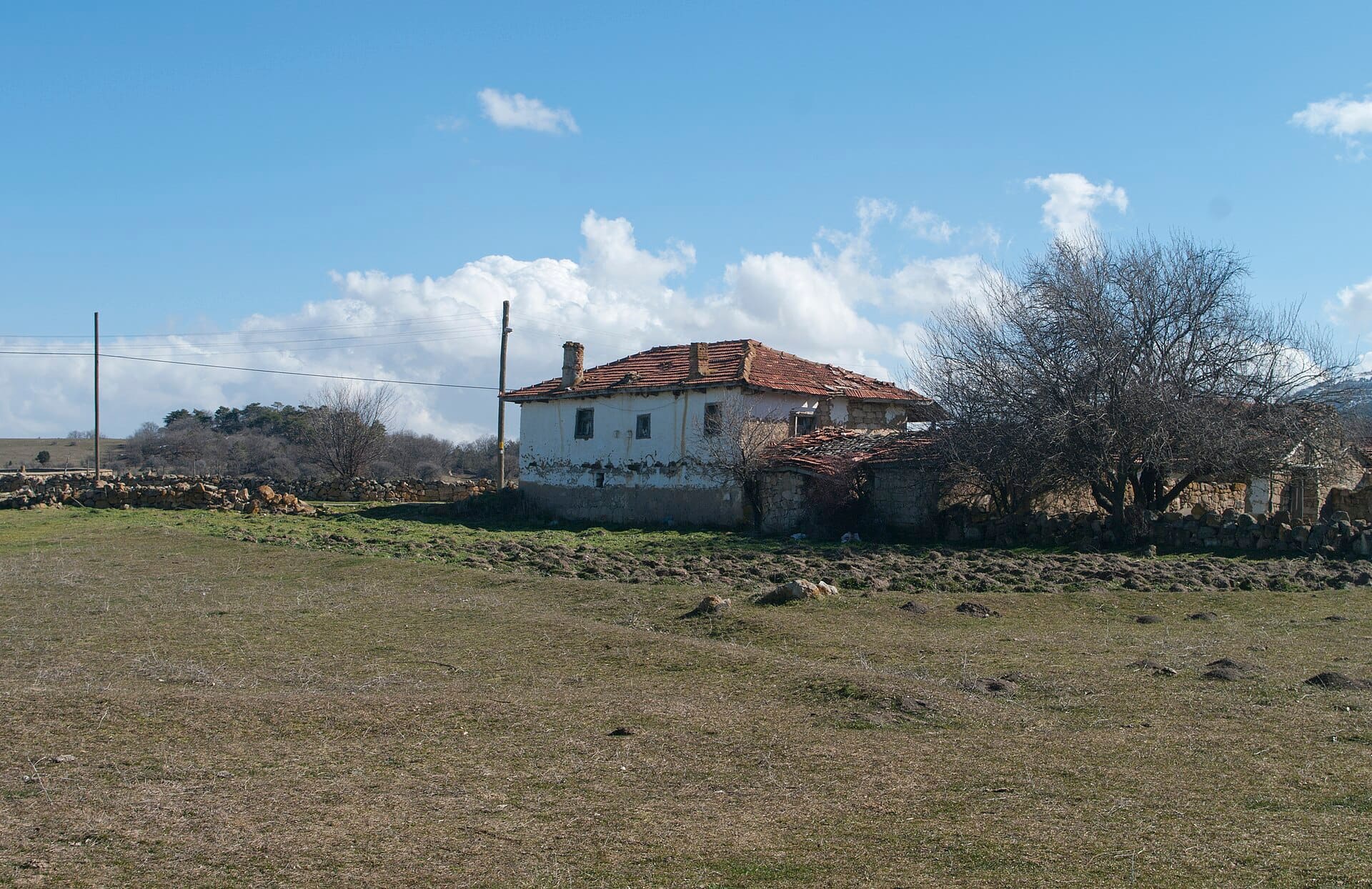 A typical rustic house in Yazılıkaya village, Han - Eskişehir, Turkey.