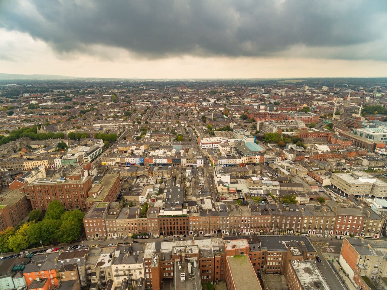 Luftbild von Dublin, Irland