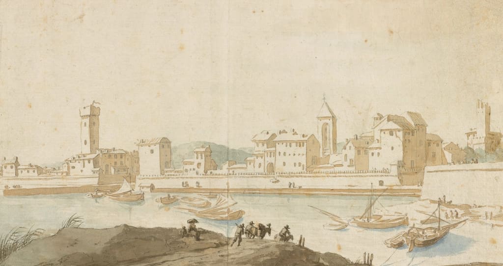 View Civitavecchia Harbor Wall Pieter