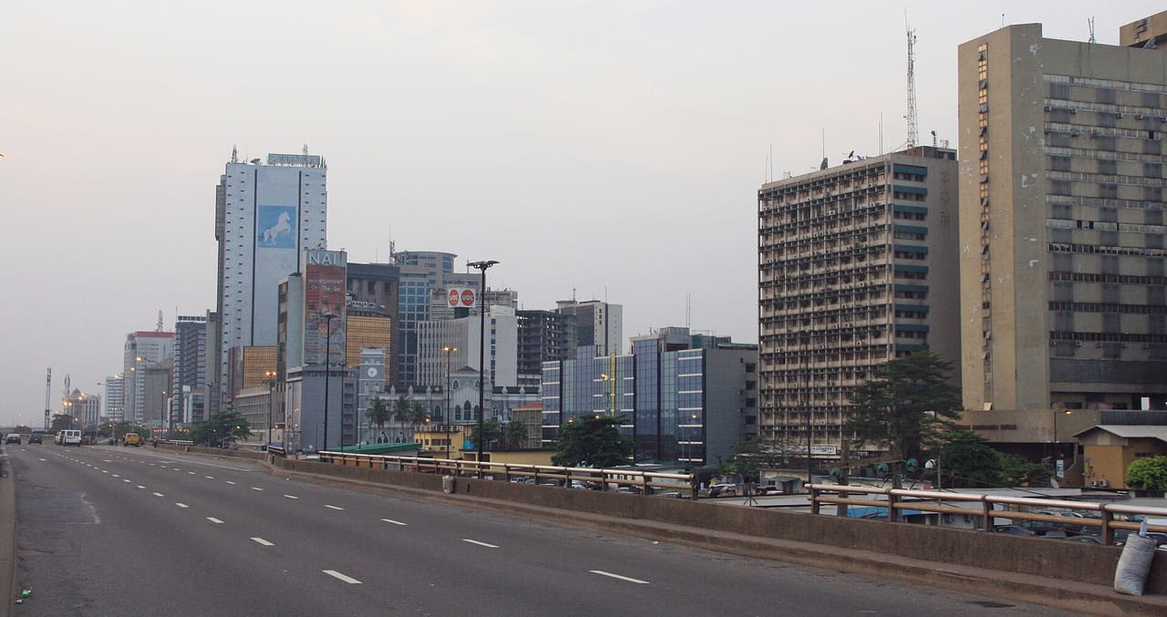 Skyline of Lagos, Nigeria.