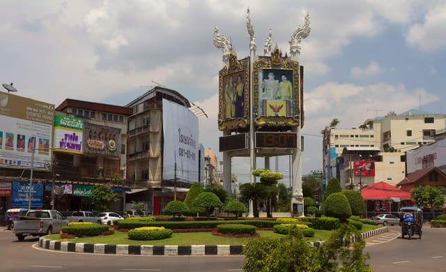 Clock Roundabout, Udon Thani, Thailand