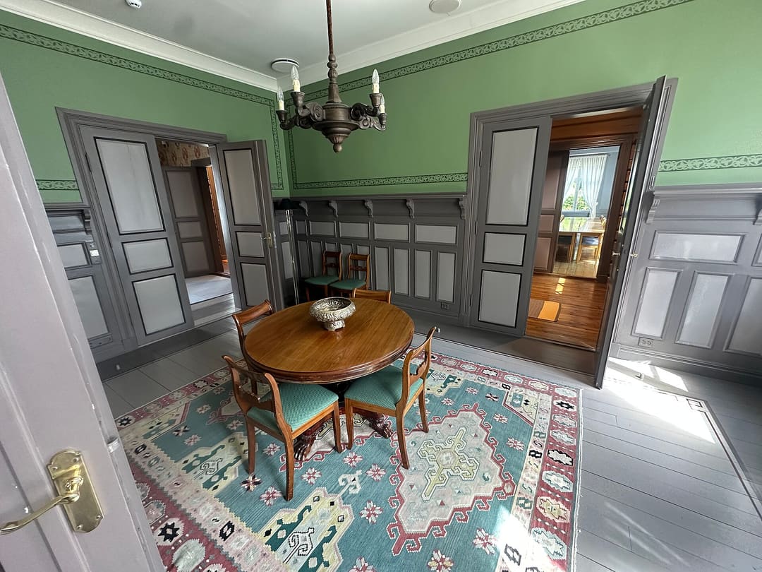 Melsomgården at Storgata 20 in the town of Sandefjord, Norway was built in 1801 as the home and farm of shipowner and merchant Ole Sørensen Melsom. It is one of the town's oldest and best-preserved buildings. In 1995, the house was restored by the Anders Jahre Humanitarian Foundation (Norwegian: Anders Jahres humanitære stiftelse) for Sandefjord's 150th anniversary and became the Landstad Centre for Church and Culture (Landstadsenteret for kirke og kultur), serving the local parishes. The building has also been recognized with a Blue Plaque for its local historical significance.