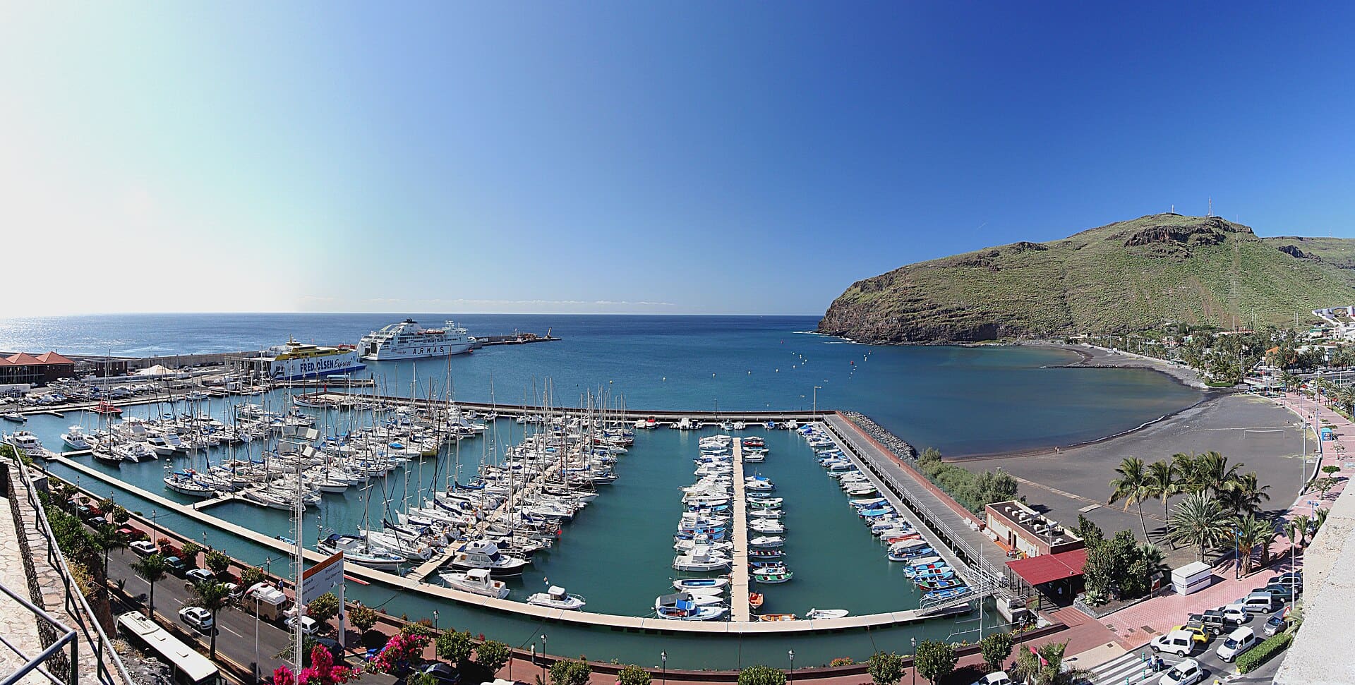 View of part of the harbour of San Sebastián de La Gomera. Calle de San Sebastián, 38800 San Sebastián de La Gomera, Spain