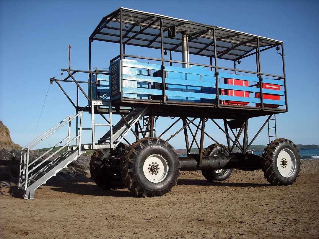 Sea tractor, Bigbury-on-Sea